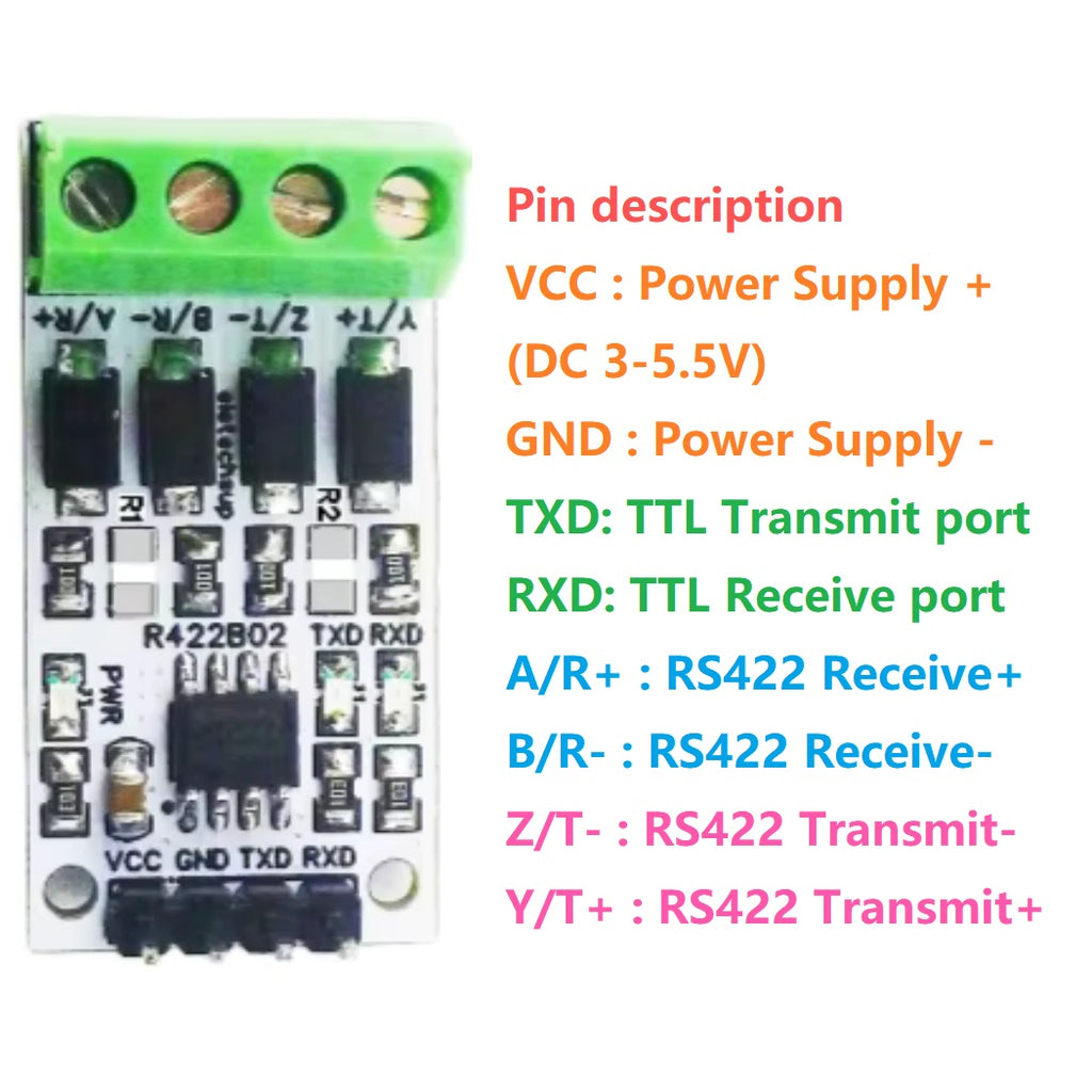 R422B02 RS422/485 Full-Duplex 1Mbps Shield Arduino UNO Mega