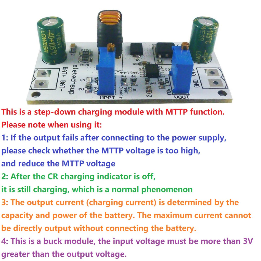 SD29AJTC  MPPT Solar Charge Controller 7-28V to 1.2-25V Buck Charger