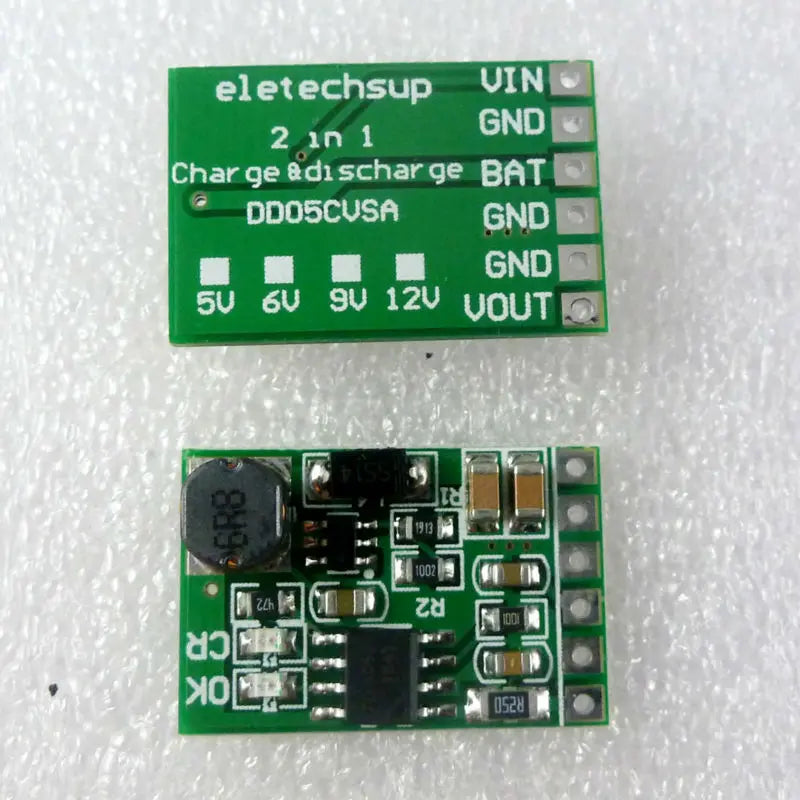 2-in-1 1CH DC-DC Step-Up Module 4.5-8V to 5V UPS DIY DD05CVSA