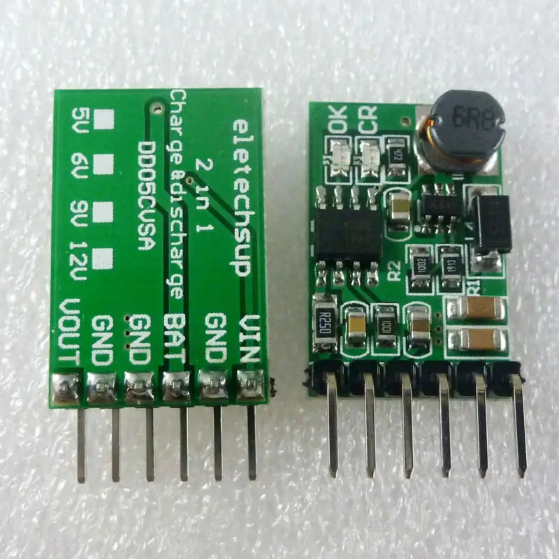 2-in-1 1CH DC-DC Step-Up Module 4.5-8V to 5V UPS DIY DD05CVSA