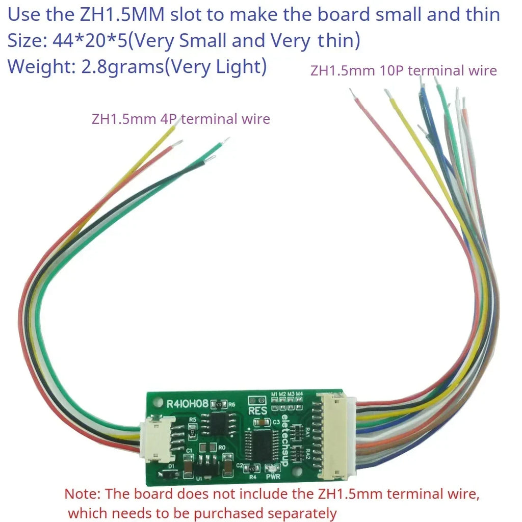 R4IOH08 Mini 8CH RS485 Modbus RTU DI-DO Module NPN PNP PLC