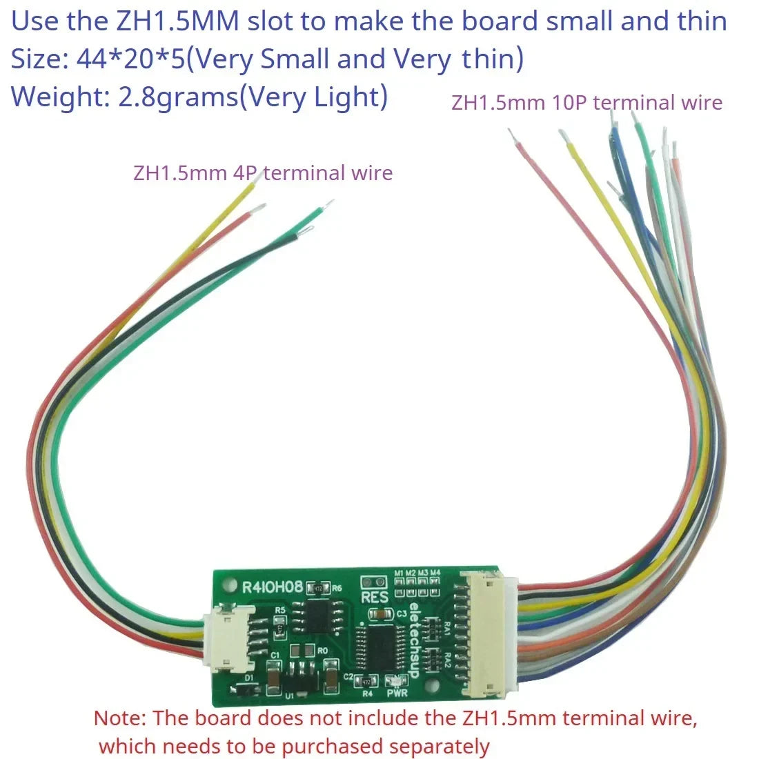 R4IOH08 Mini 8CH RS485 Modbus RTU DI-DO Module NPN PNP PLC