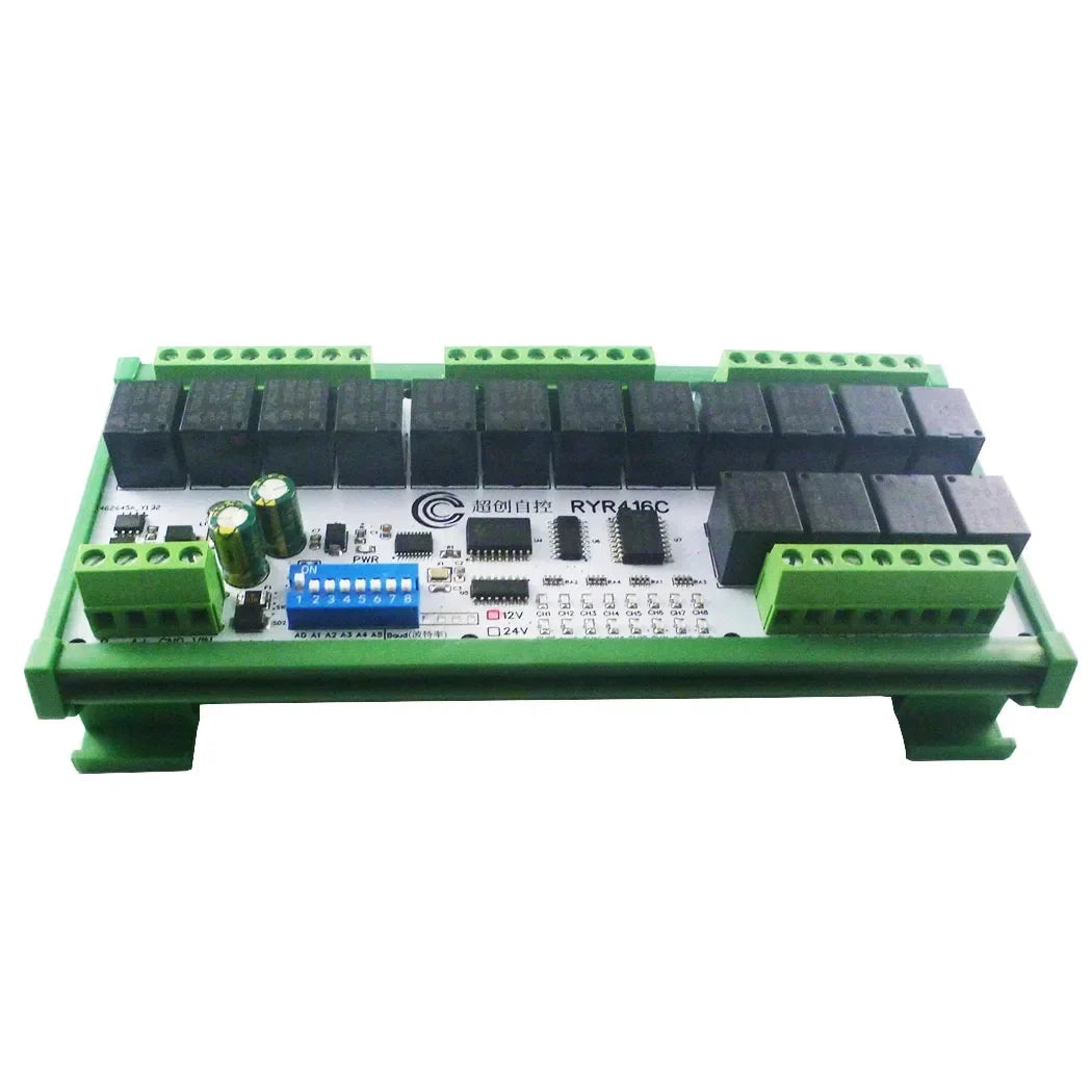 R4D3B16 16CH RS485 Modbus RTU Relay Module DC12V/24V for PLC