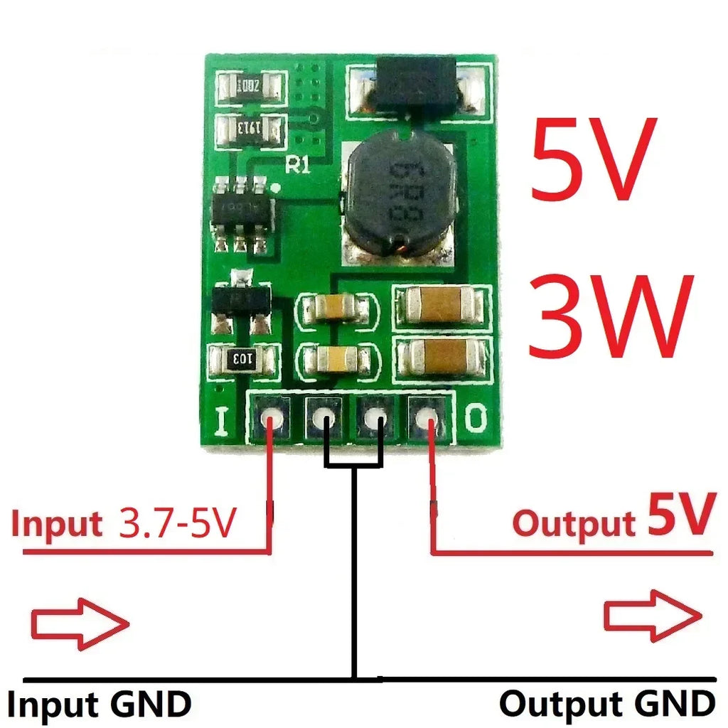 DDEN12MB_3400 3.7-4.2V to 5/6/9/12V DC Boost Converter Board