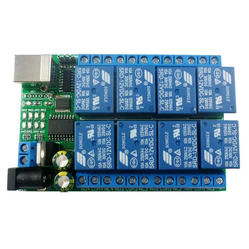 8-Channel USB/TTL/RS232 Serial Relay Controller PLC UD23A08