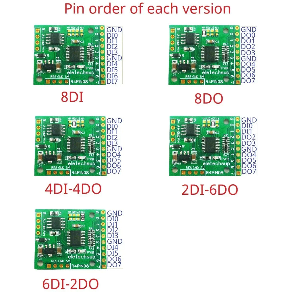 R4PIN08 8CH Multifunction RS485 IO Core Board Modbus RTU