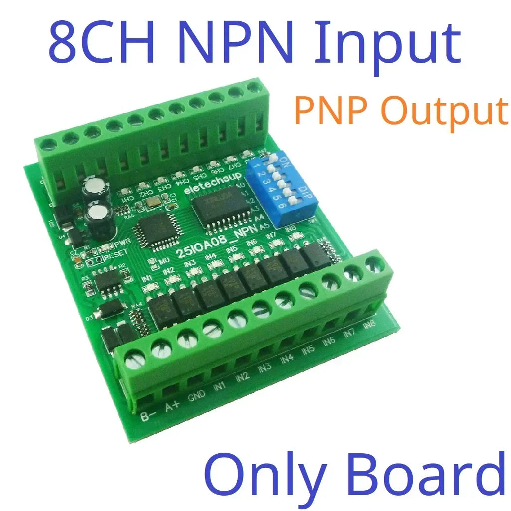 Modbus RS485 Remote IO Module DMOS PNP NPN 8/16/32 PLC 25IOA08 25IOB16 25IOC32
