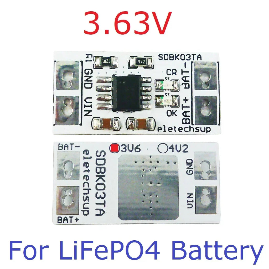 MPPT Solar Charger 4.2V/3.7V/3.6V/3.2V LiFePO4 5V 1A SDBK03TA