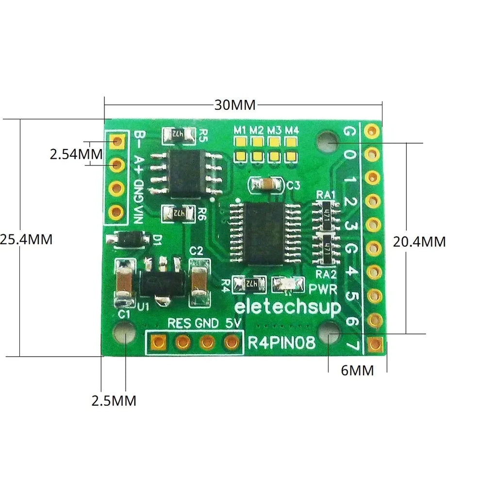 R4PIN08 8CH Multifunction RS485 IO Core Board Modbus RTU