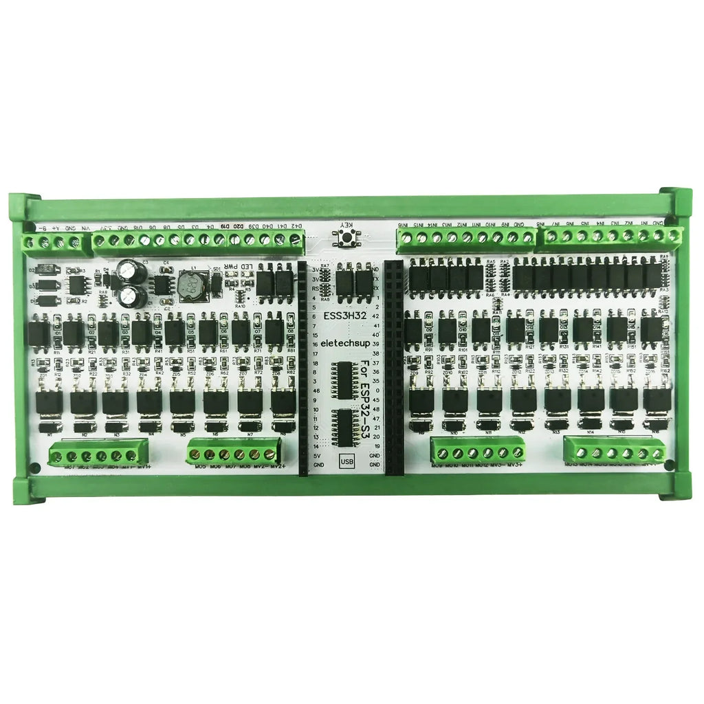 ESP32-S3 16CH NPN 16CH MOS RS485 PWM PLC I/O Board ESS3H32