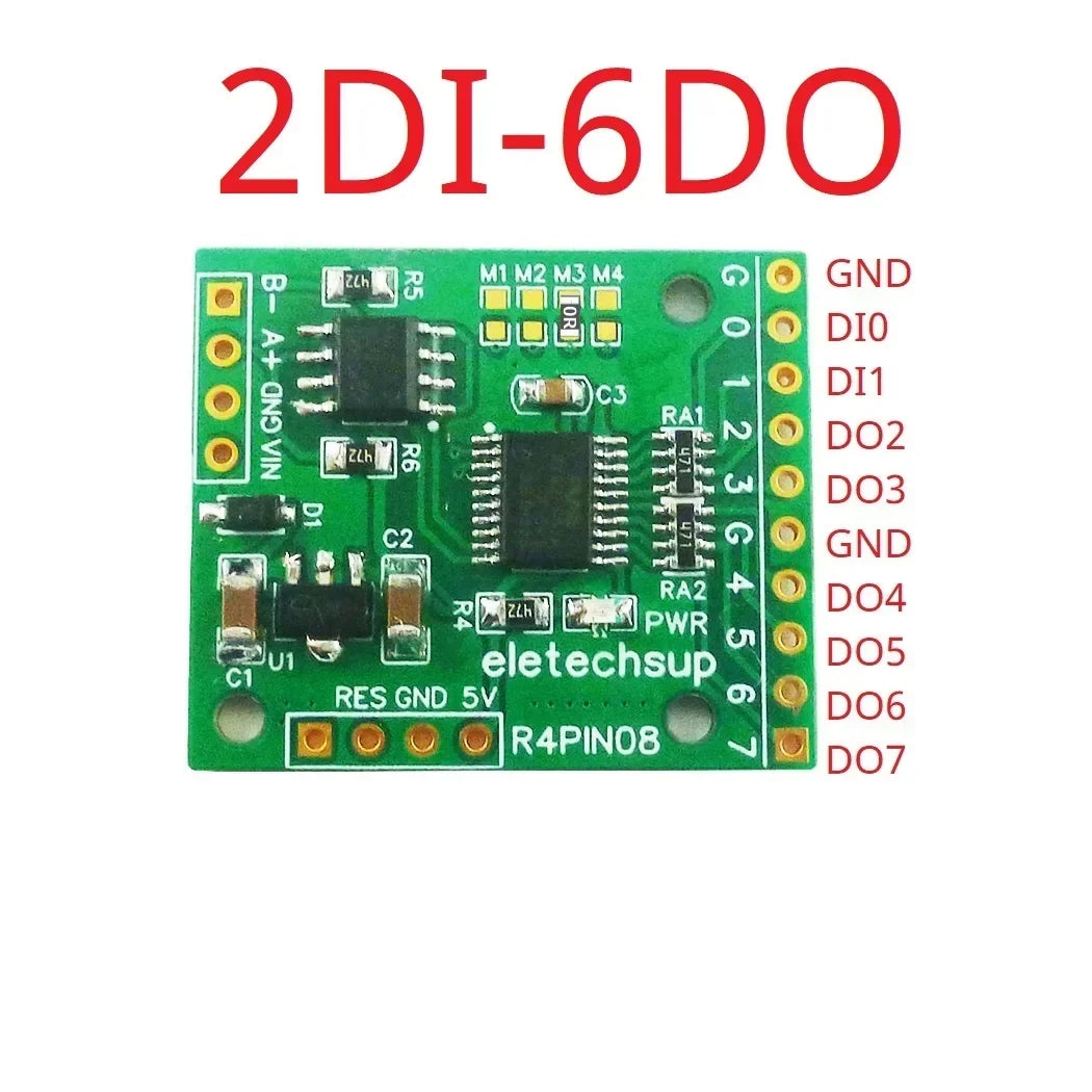 R4PIN08 8CH Multifunction RS485 IO Core Board Modbus RTU