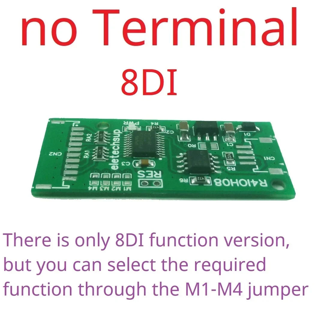 R4IOH08 Mini 8CH RS485 Modbus RTU DI-DO Module NPN PNP PLC