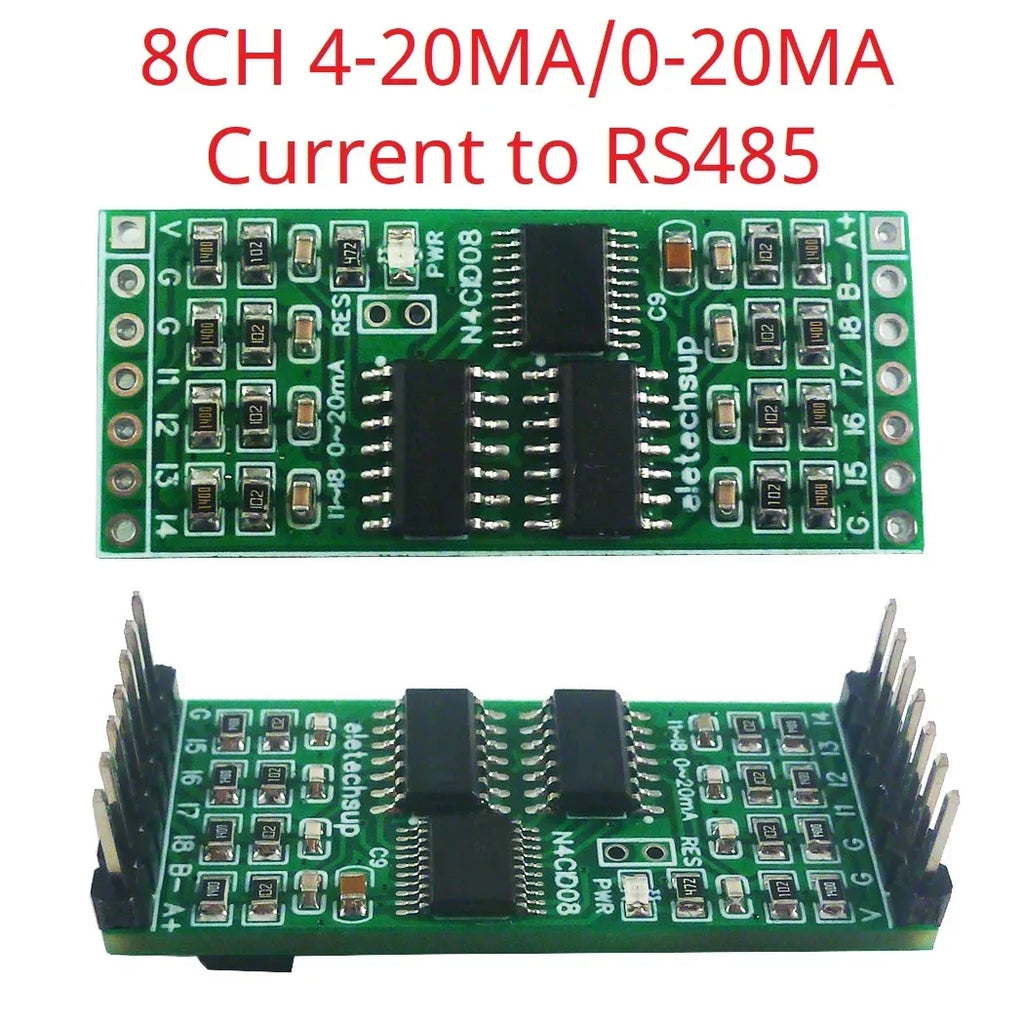 8-24CH Modbus RTU Analog Input Module 4-20mA 0-10V PLC N4CID08 N4CIE16 N4CIF24