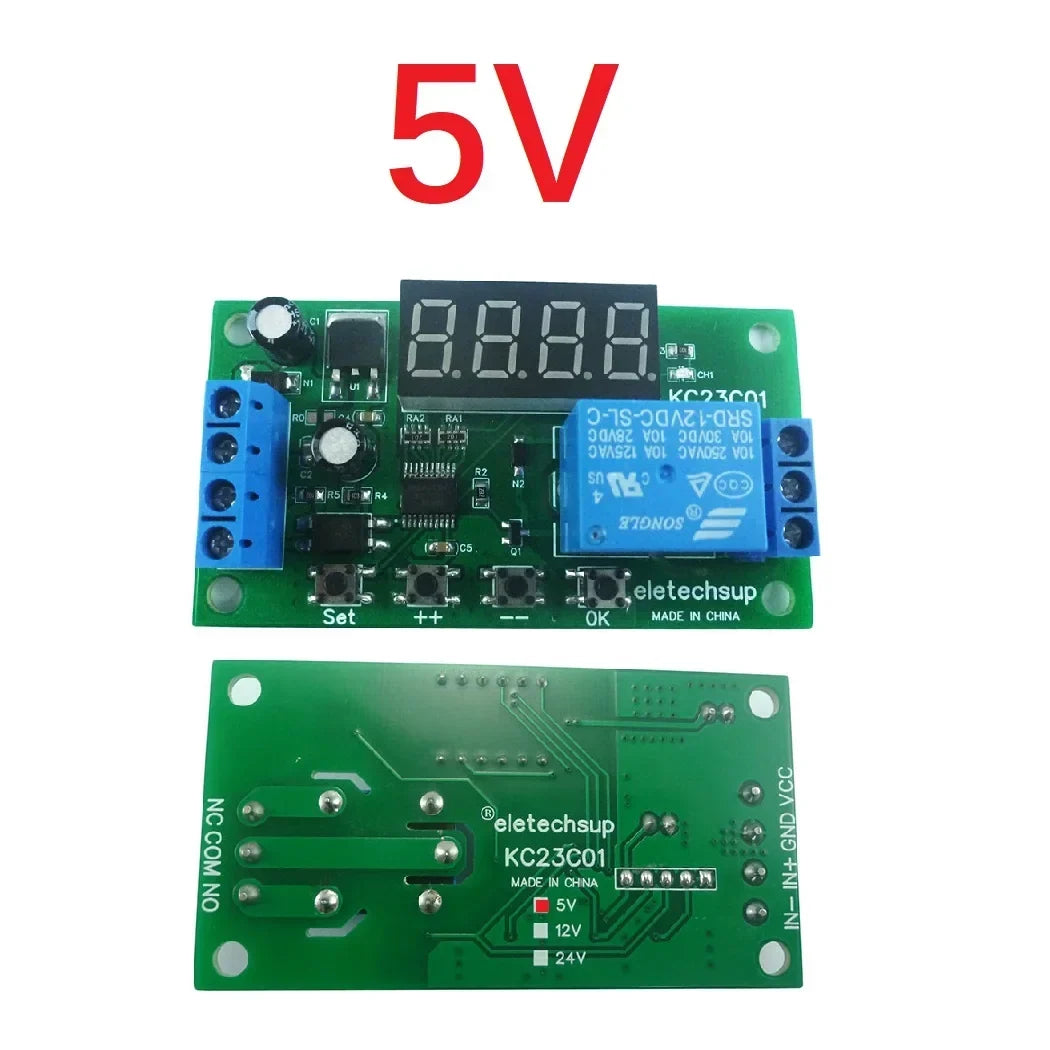 DC 5V/12V/24V Multifunction Pulse Counter Delay Relay PLC KC23C01